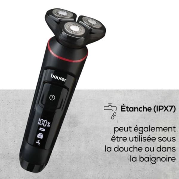 Rasoir électrique rotatif Beurer Sans Fil noir (MN8X) Rasoir électrique rotatif Beurer Sans Fil noir (MN8X)